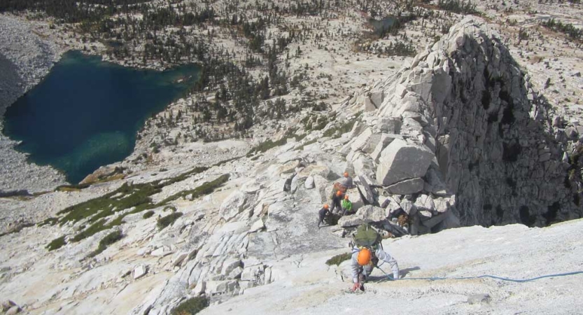 mountaineering trip in california